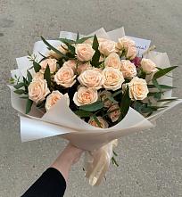 Букет Кремовые розы Латте в Грязовце