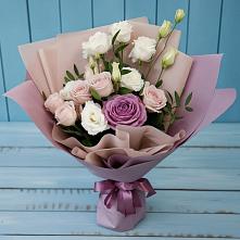 Букет цветов из:  Розы и Лизиантусы в Грязовце
