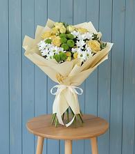 Букет цветов из:  Хризантемы и Розы в Грязовце