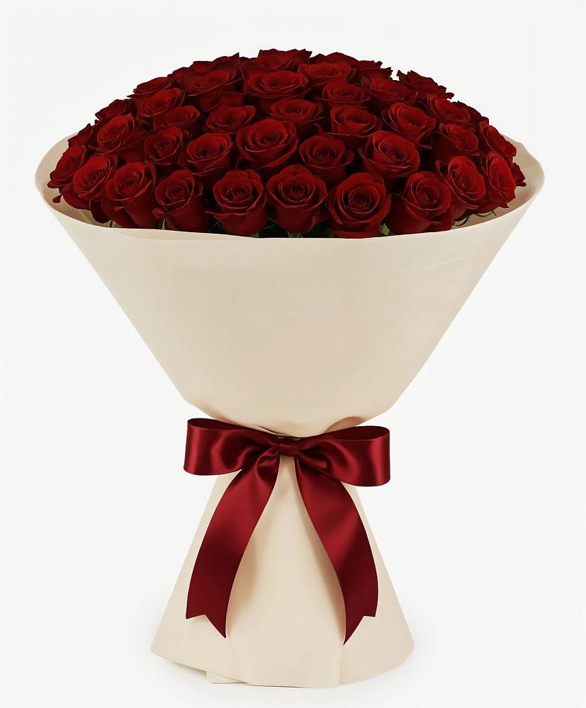 Букет 101 Бордовая роза Блэк Бакарра в Грязовце