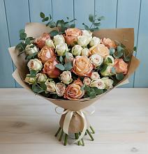 Букет цветов из:  Альстромерии и Розы в Грязовце