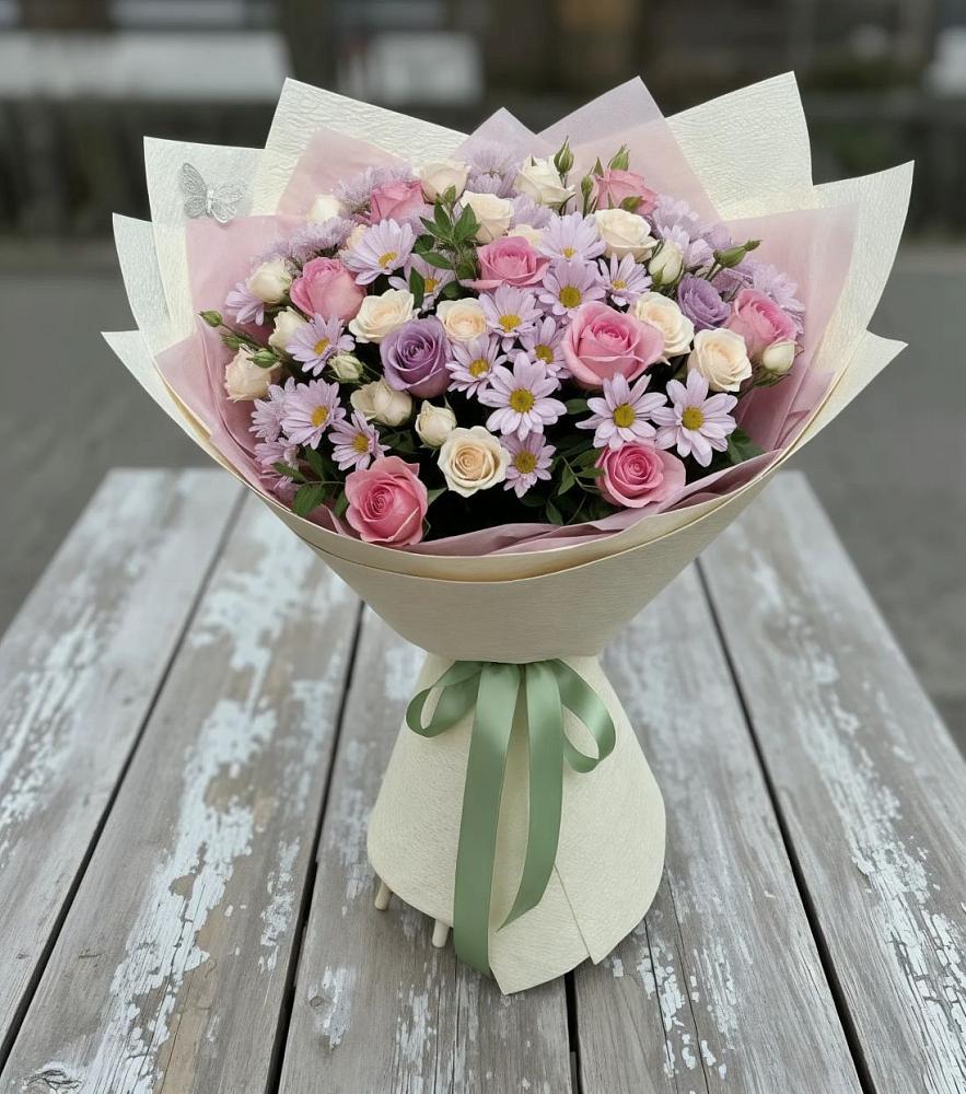 Букет цветов из: Розы и Хризантемы в Грязовце