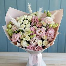 Букет цветов из:  Альстромерии и Розы в Грязовце
